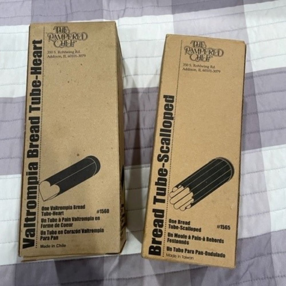 Pampered Chef Bread Tubes Heart and Flower